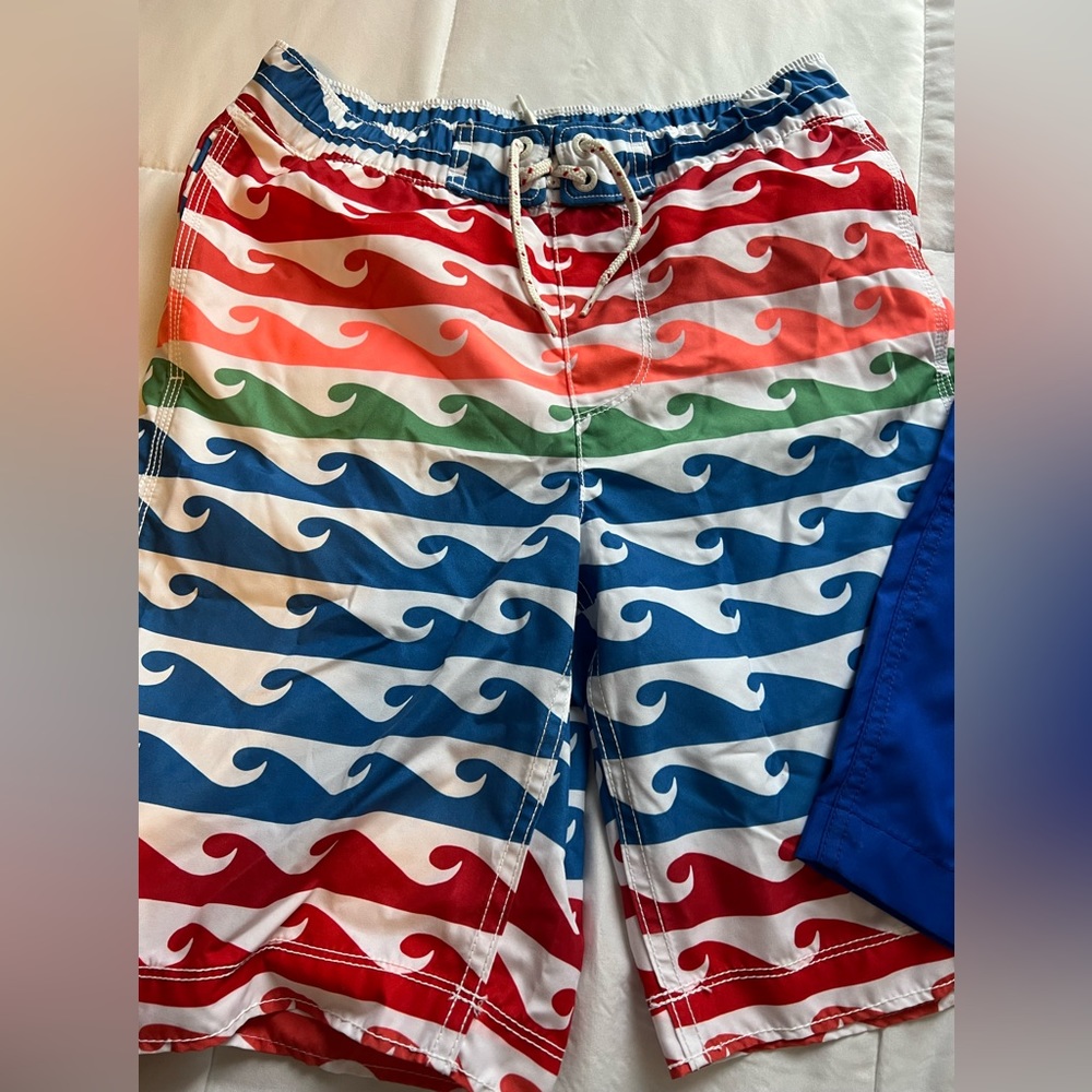 Gap and Lands End Big Boys Swim Trunks Bottoms - Picture 3 of 5